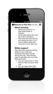 Pear Note for iPhone