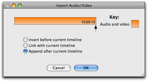 Importing with preexisting recordings